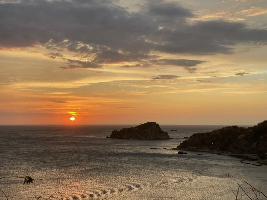 Tramonto a Santa Marta, marzo 2021