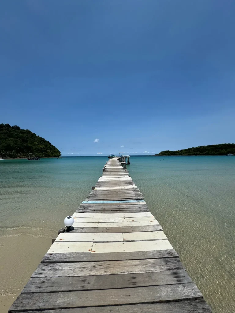 Il pontile di Ko Kut, aprile 2024