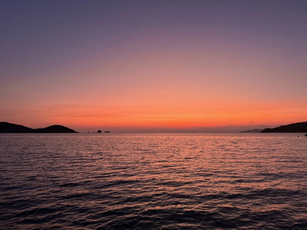 Tramonto su Ko Mak, maggio 2024