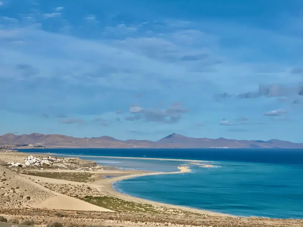 La laguna di Sotavento, nella penisola di Jandía, dicembre 2020