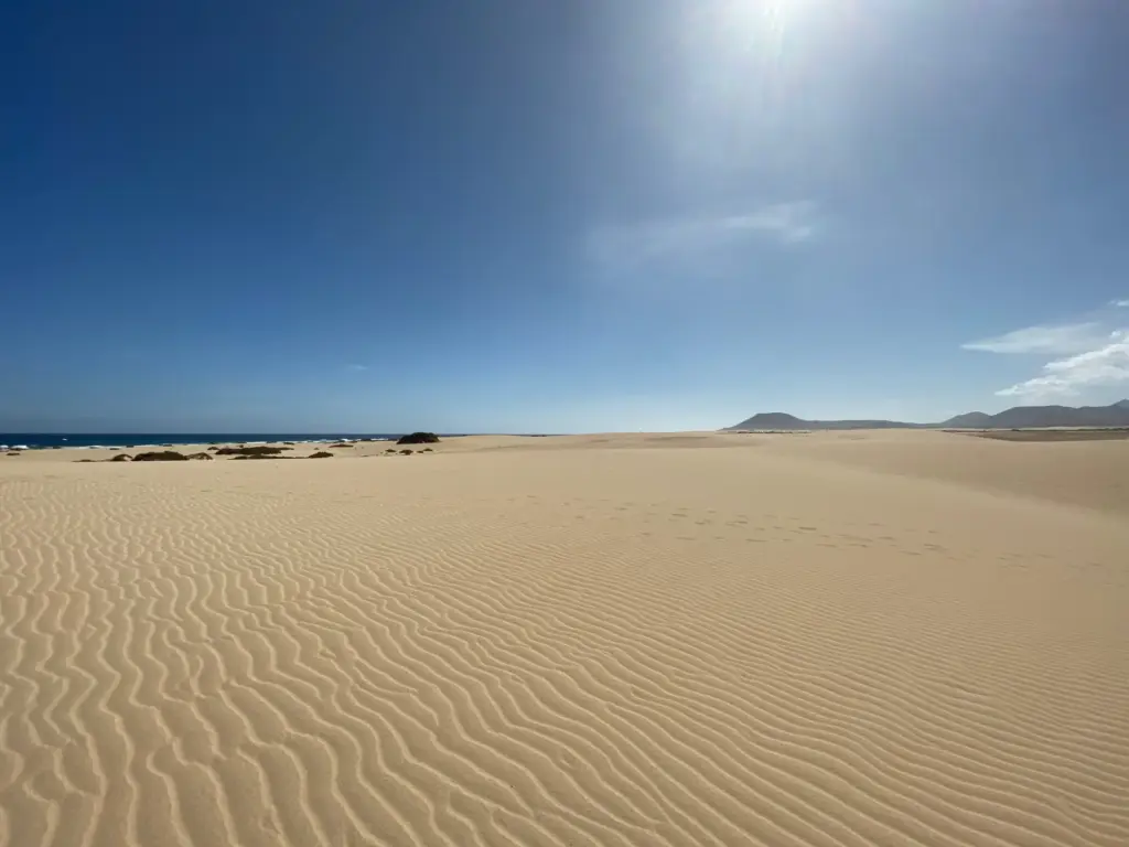 Le dune del parco naturale di Corralejo, novembre 2019