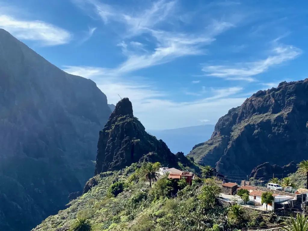 Il villaggio di Masca in cima alla gola, Tenerife, dicembre 2019