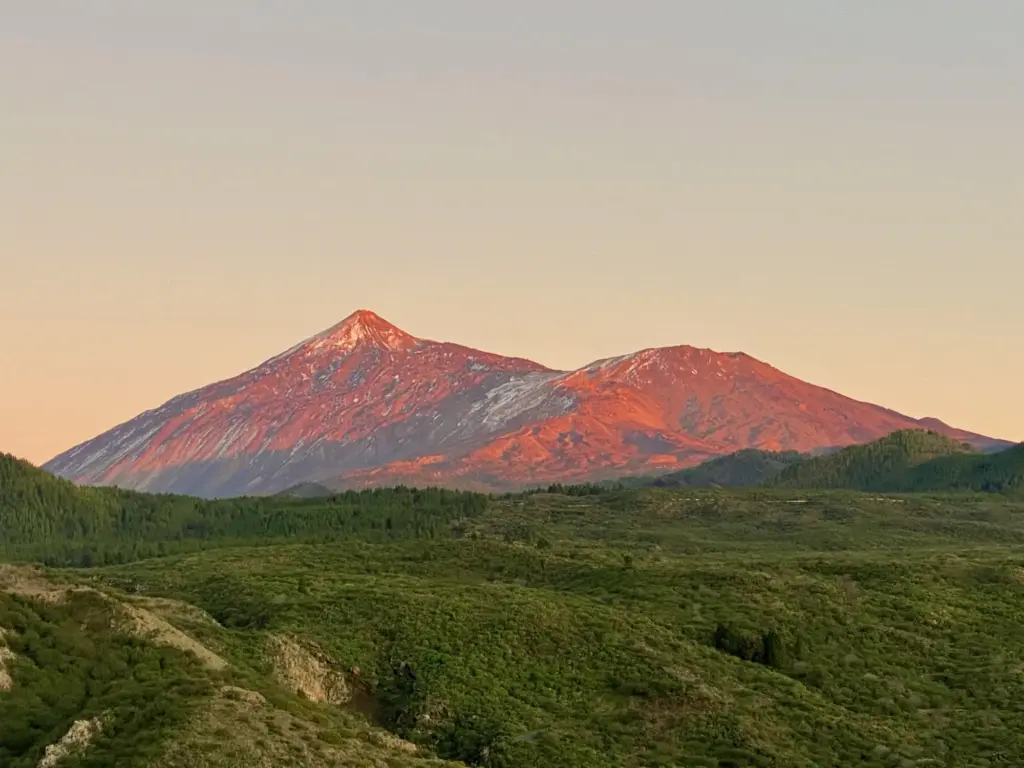 Il Teide al tramonto, dicembre 2019