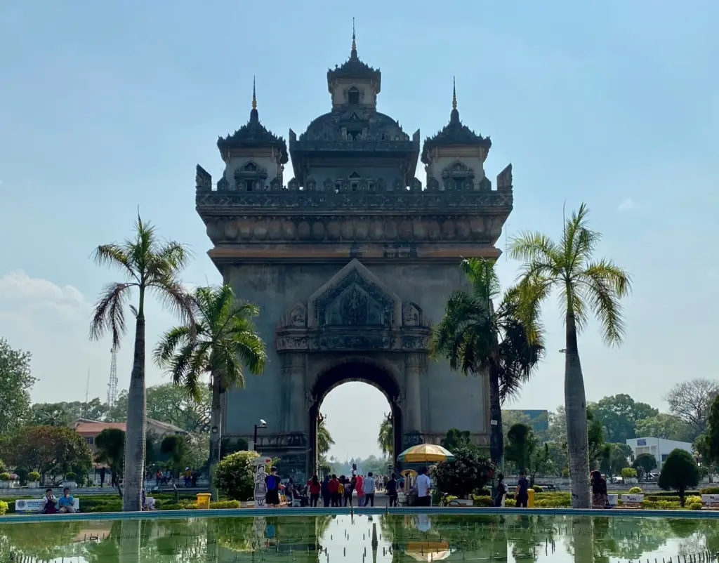 Il Patuxai, Vientiane, marzo 2020